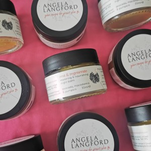 natural night balm rest and regenerate from Angela Langford Skincare