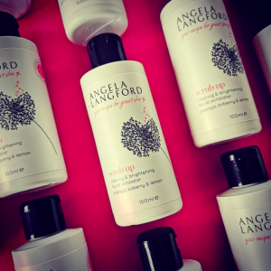scrub up clearing and brightening facial exfoliator by Angela Langford Skincare