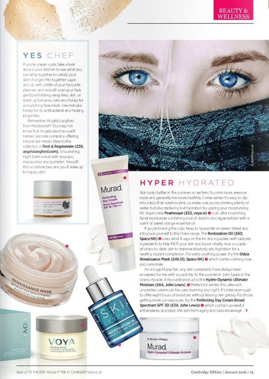 Angela Langford night balm rest & regenerate is a skin saviour in Cambridge Edition
