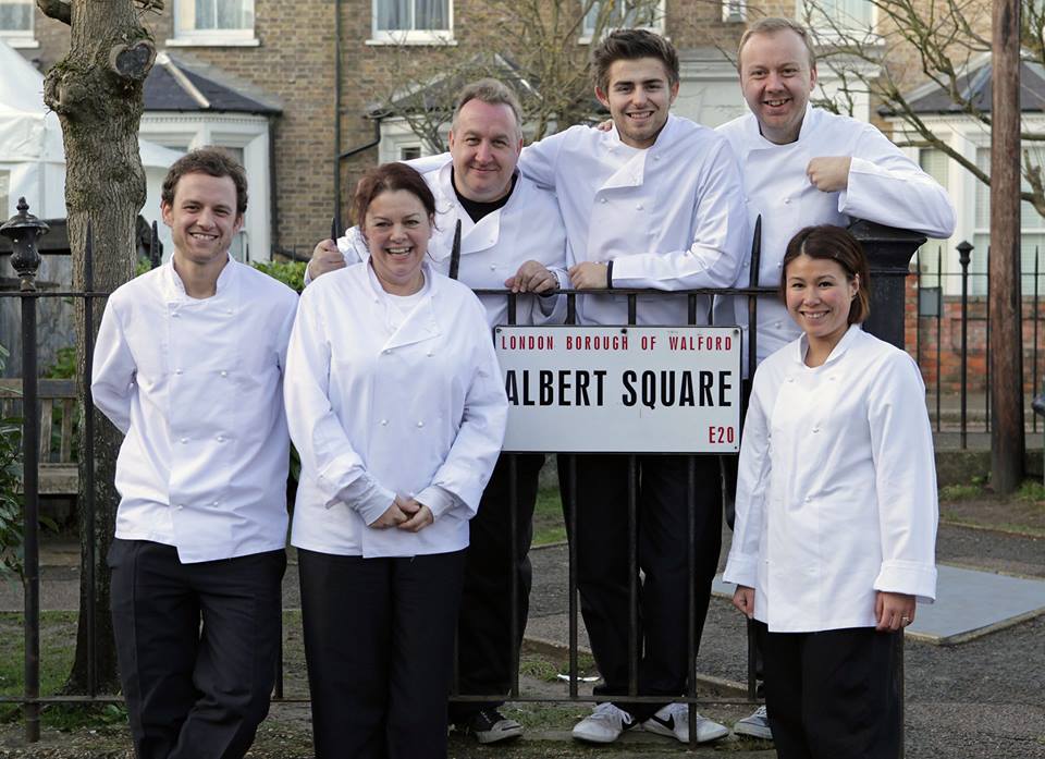 Angela Langford cooked on the set of Eastenders with her fellow Masterchef contestants