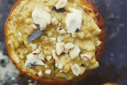 pumpkin, sage and blue cheese risotto